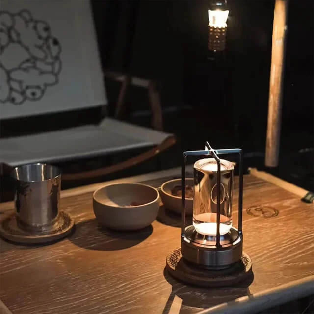 Nordic Cordless Lantern Lamp – Dimmable & Water-Resistant