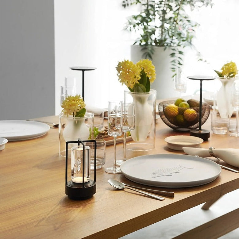 Nordic Cordless Lantern Lamp – Dimmable & Water-Resistant