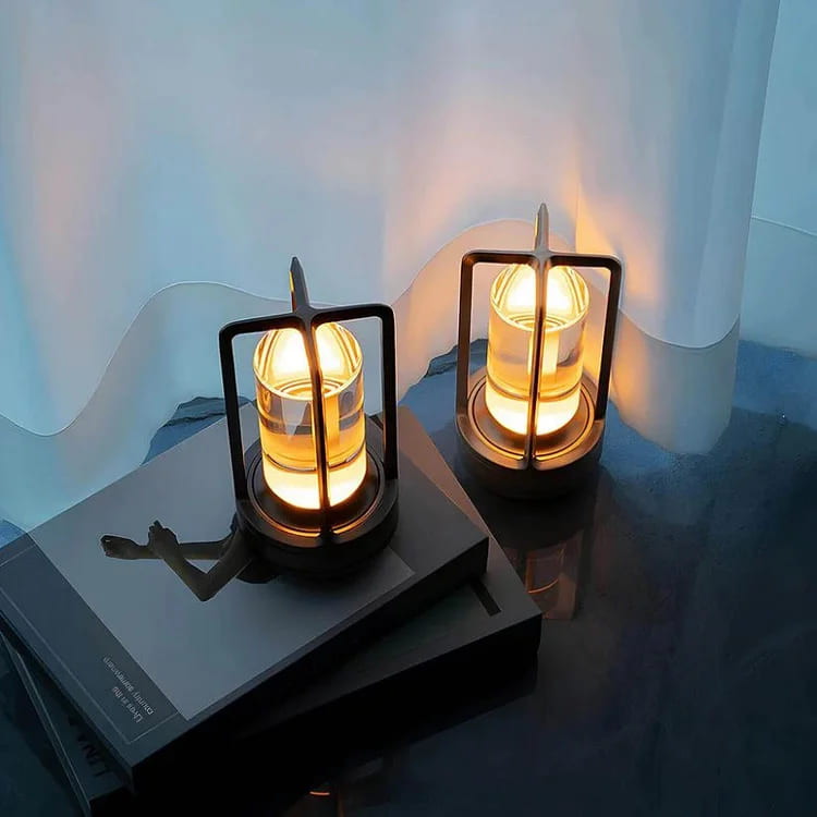 Nordic Cordless Lantern Lamp – Dimmable & Water-Resistant