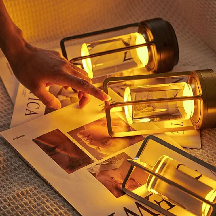 Nordic Cordless Lantern Lamp – Dimmable & Water-Resistant