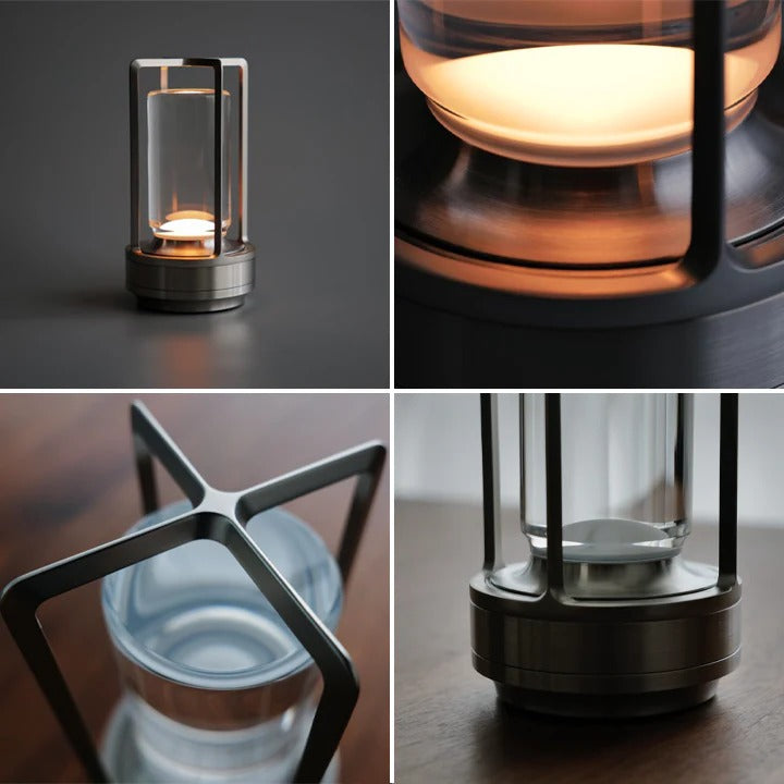 Nordic Cordless Lantern Lamp – Dimmable & Water-Resistant