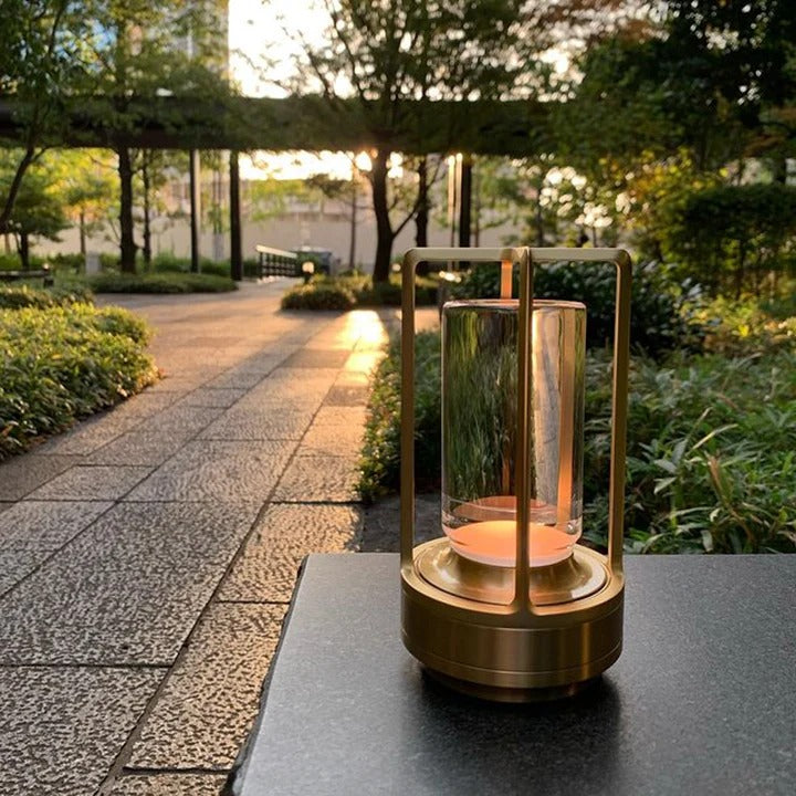 Nordic Cordless Lantern Lamp – Dimmable & Water-Resistant