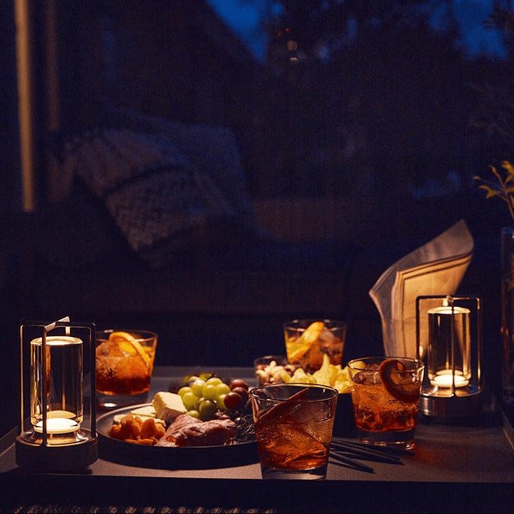 Nordic Cordless Lantern Lamp – Dimmable & Water-Resistant