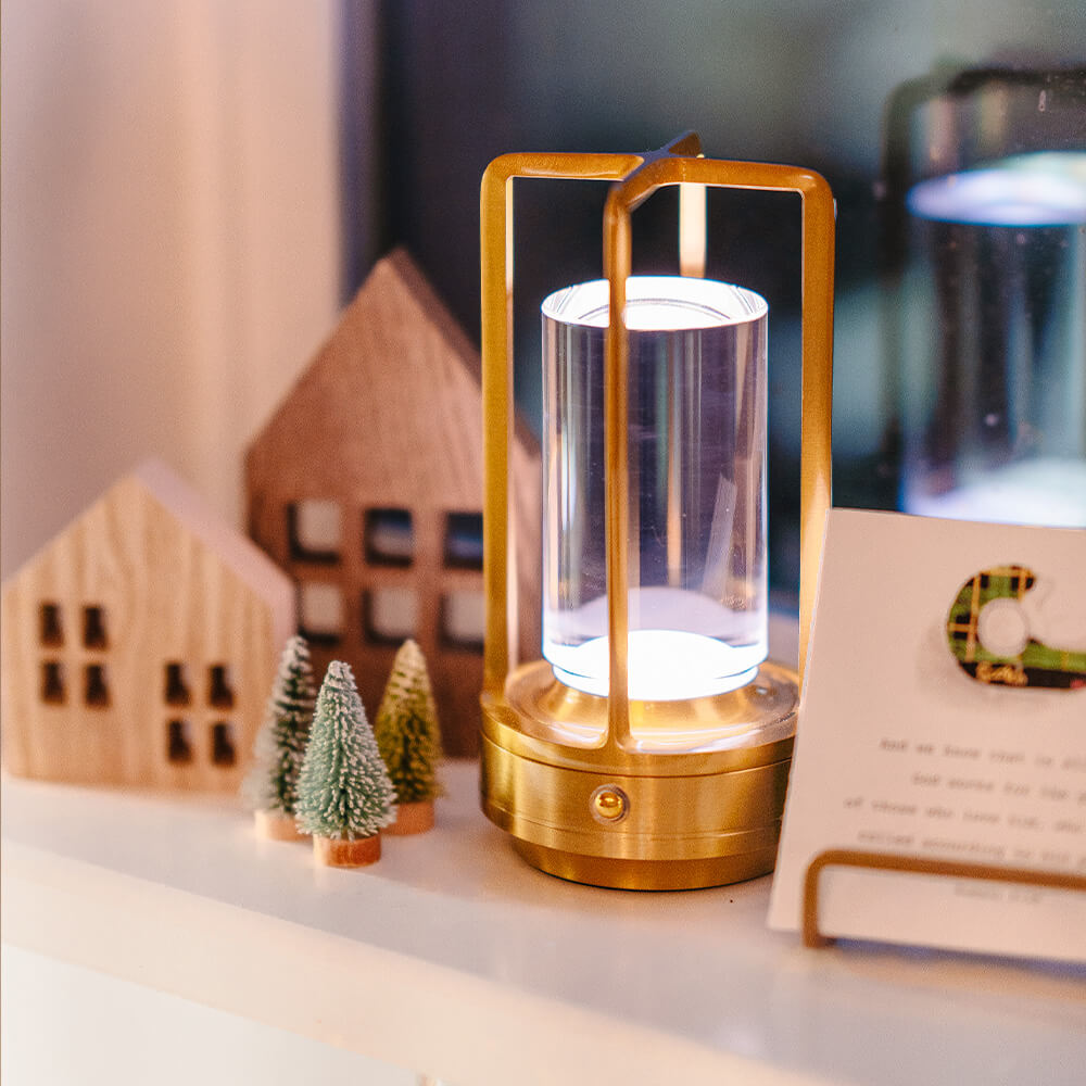 Nordic Cordless Lantern Lamp – Dimmable & Water-Resistant