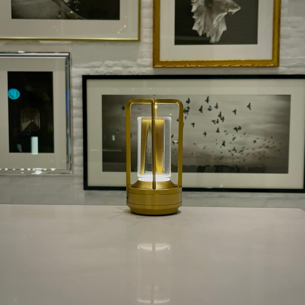 Nordic Cordless Lantern Lamp – Dimmable & Water-Resistant