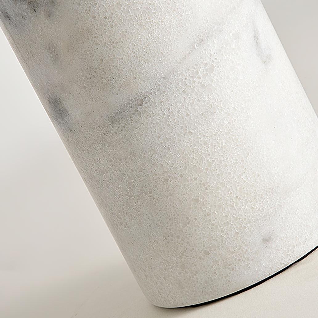 Minimalist conical table lamp with cylindrical base