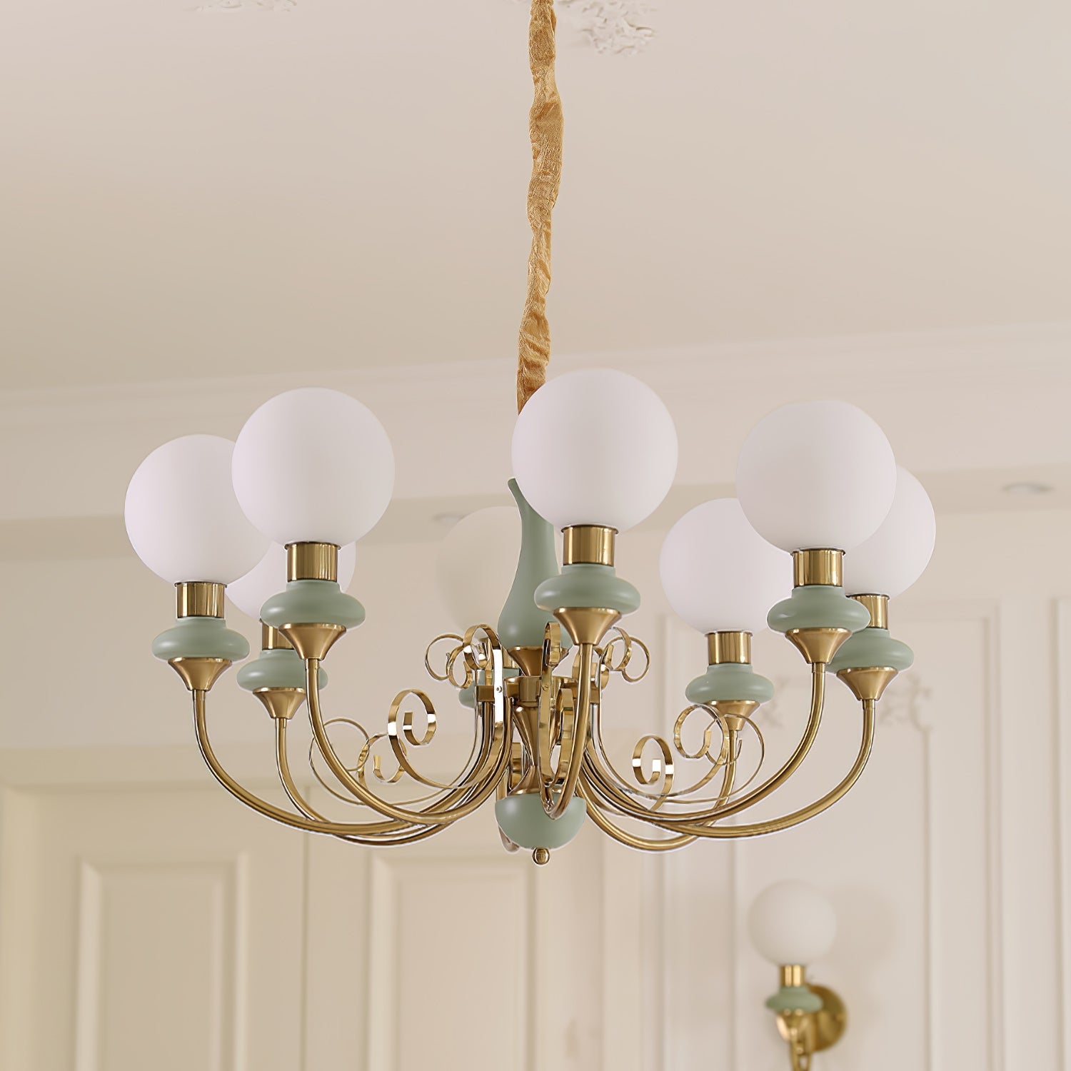 Onyx Glass Chandelier - Modern Elegance with Artful Accents