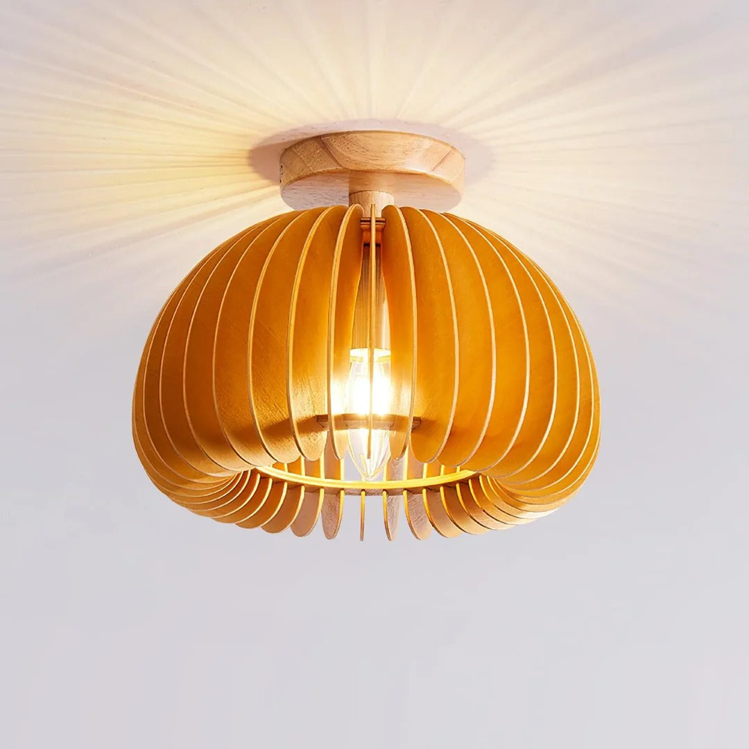 Premium Wooden Pumpkin Ceiling Lamp