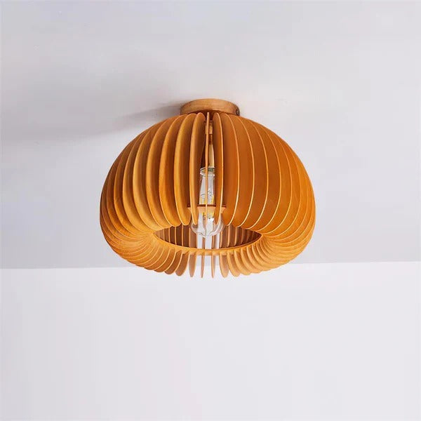 Premium Wooden Pumpkin Ceiling Lamp