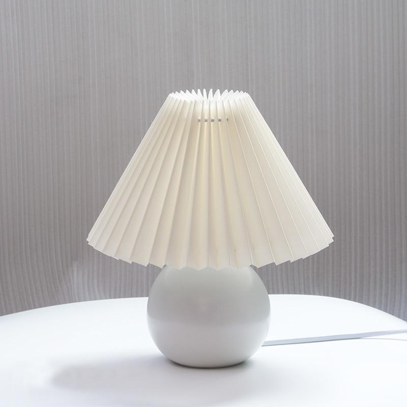 Rattan Ball Lamp with Pleated Lampshade - Vintage Charm for Any Room