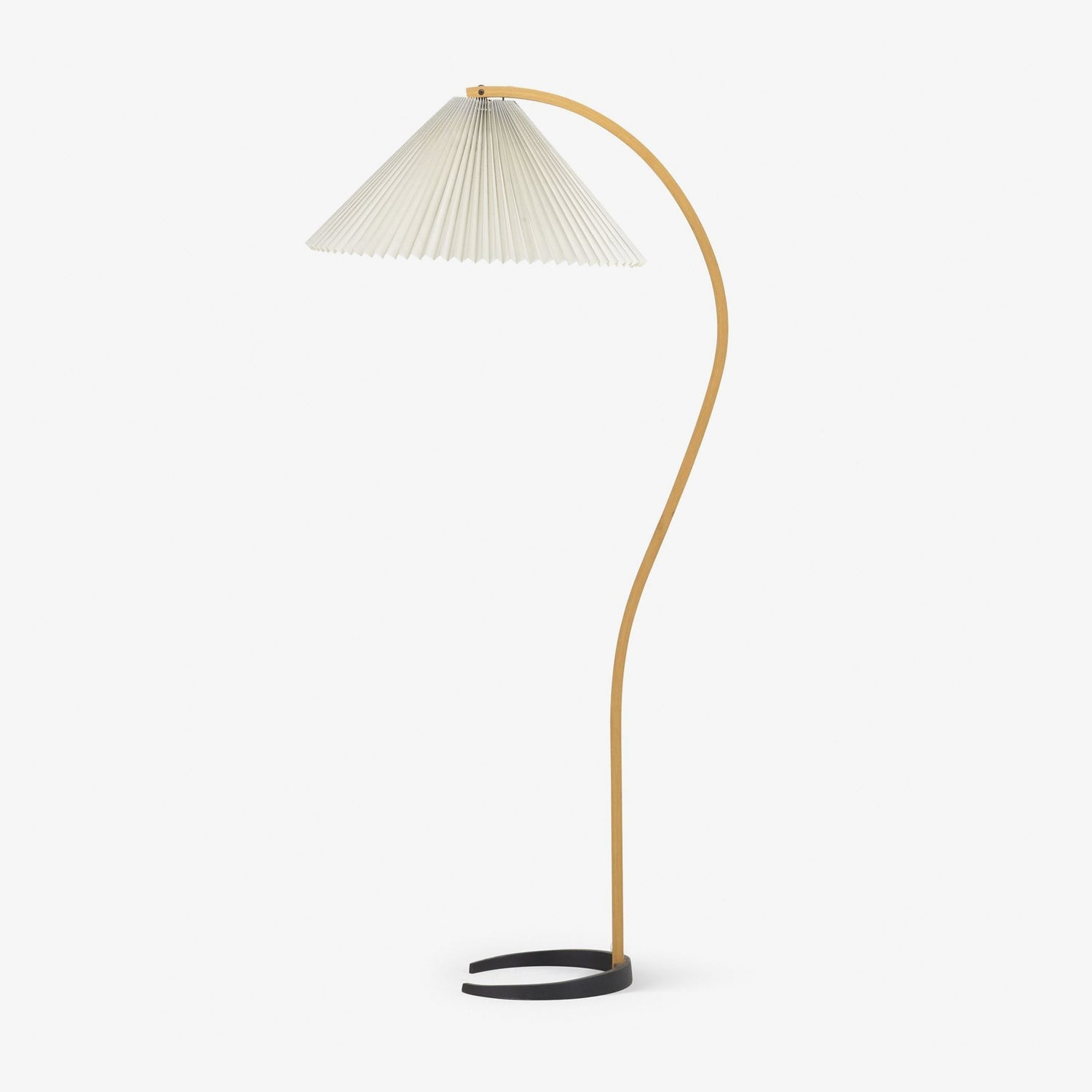 Scandinavian Floor Lamp – Adjustable Shade & Wood Design