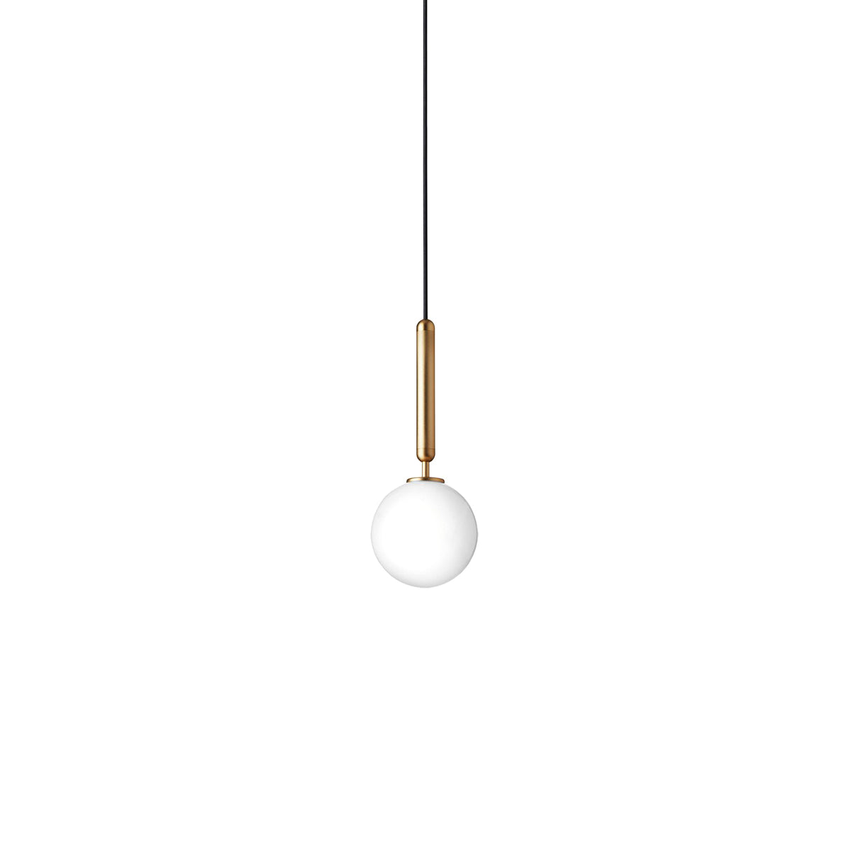 Scandinavian Pendant Lamp – Mouth-Blown Glass Spheres & Metal