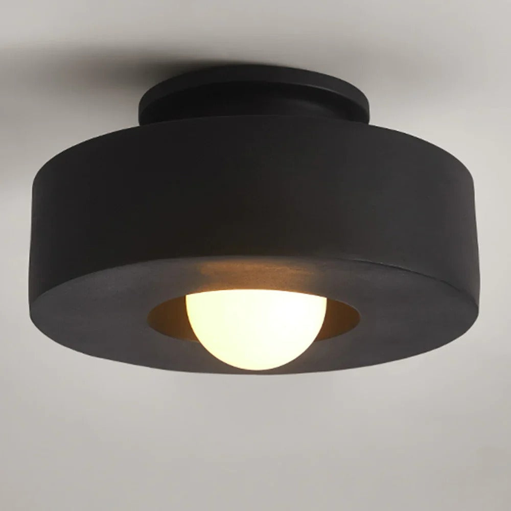 Semi Flush Mount Ceiling Light – Sleek Corridor Design