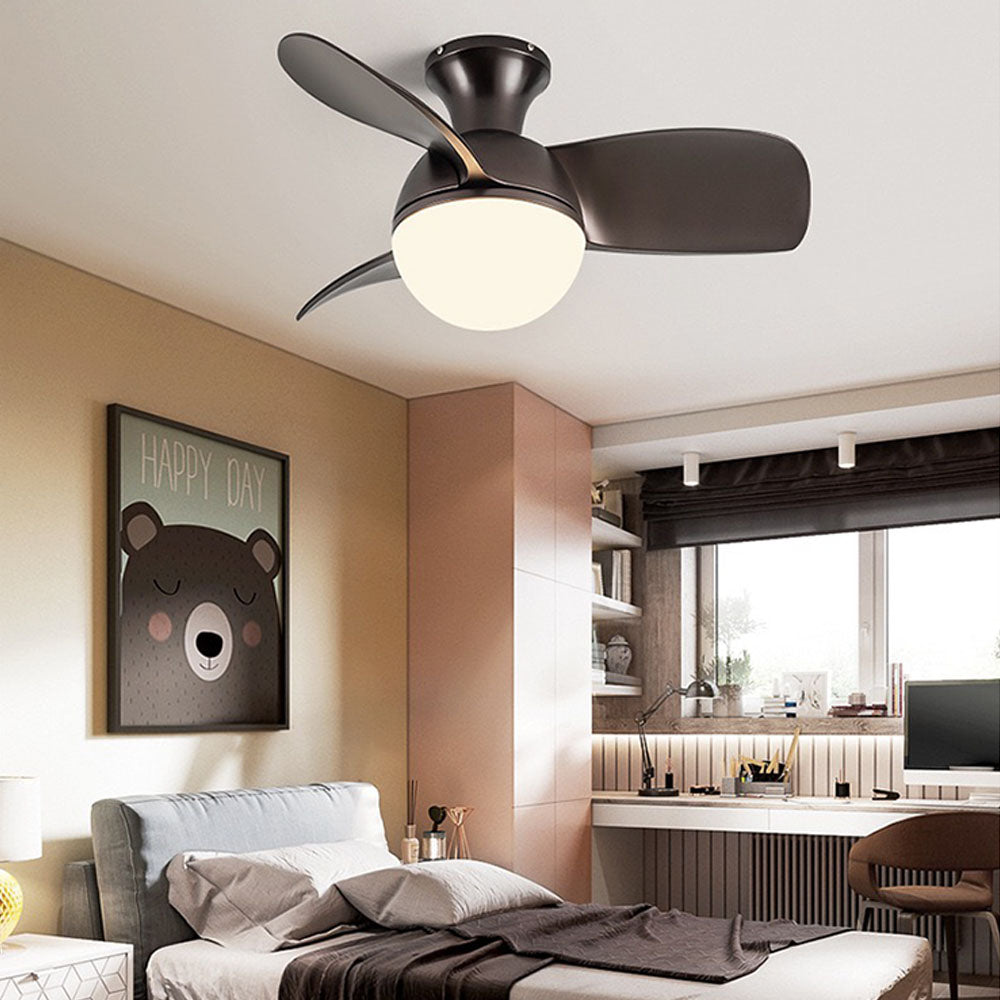 Sleek 3-Blade Ceiling Fan with LED Light – 3 Color Settings