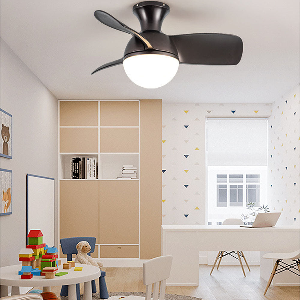 Sleek 3-Blade Ceiling Fan with LED Light – 3 Color Settings