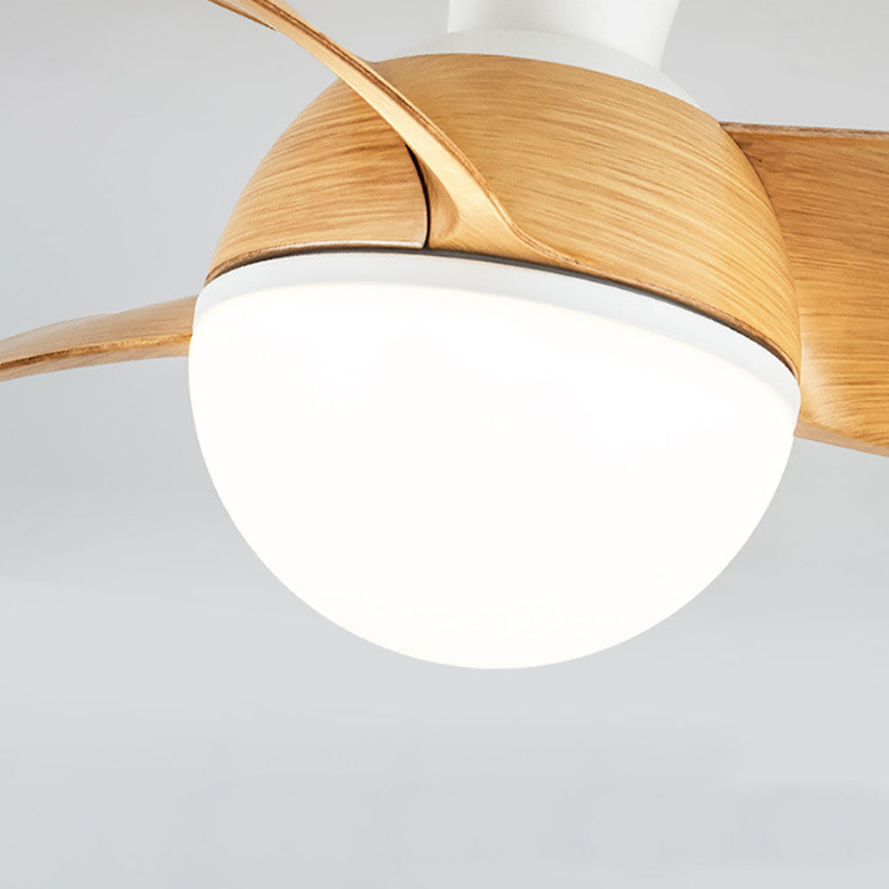 Sleek 3-Blade Ceiling Fan with LED Light – 3 Color Settings