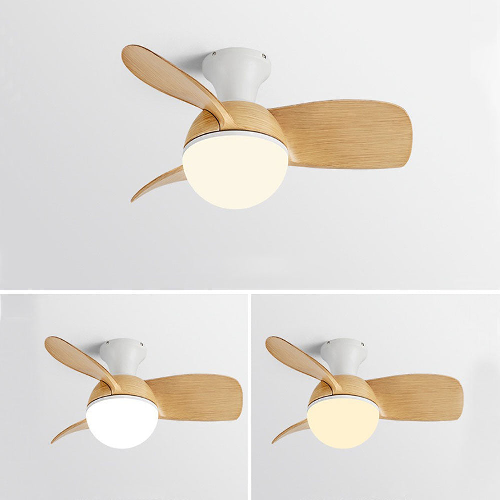 Sleek 3-Blade Ceiling Fan with LED Light – 3 Color Settings