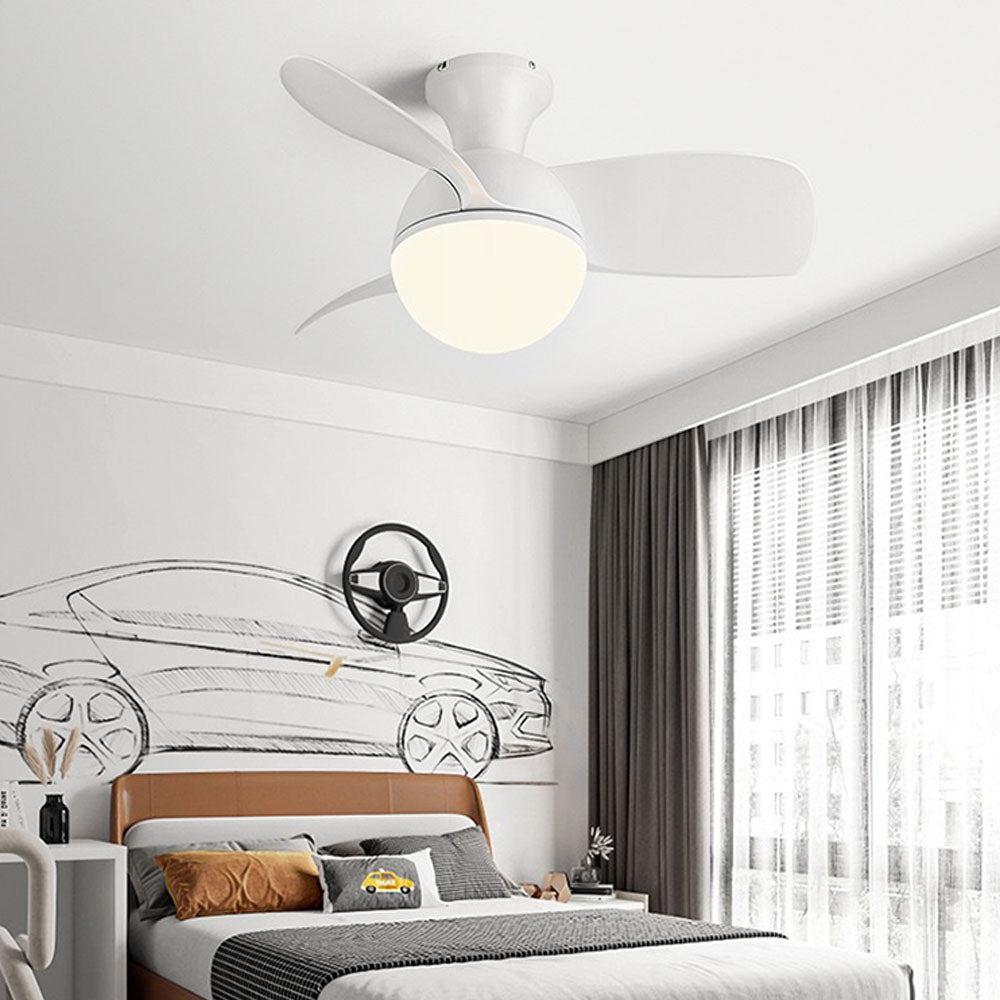 Sleek 3-Blade Ceiling Fan with LED Light – 3 Color Settings