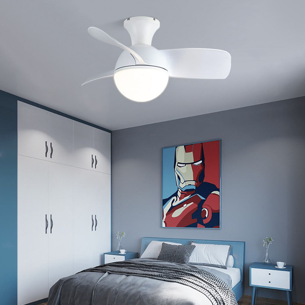 Sleek 3-Blade Ceiling Fan with LED Light – 3 Color Settings