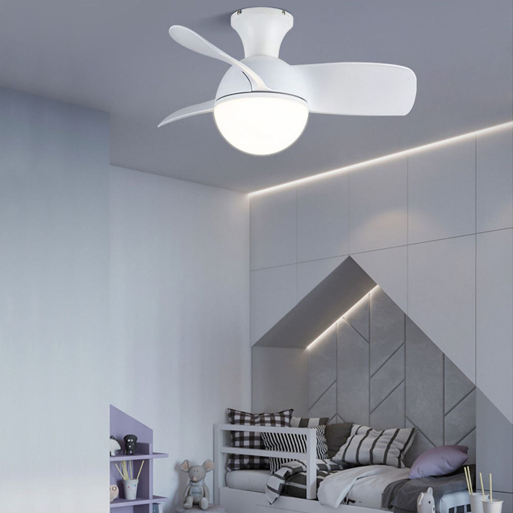 Sleek 3-Blade Ceiling Fan with LED Light – 3 Color Settings
