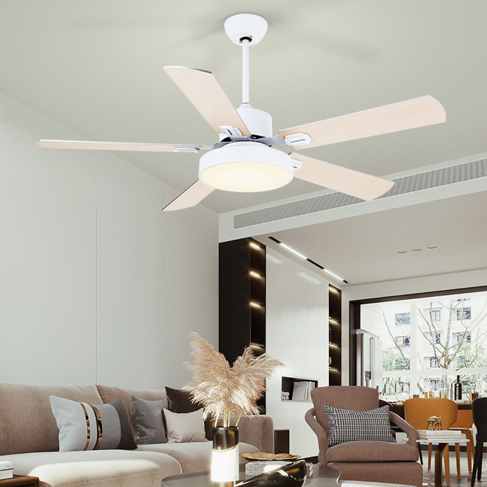 Sleek 5-Blade Ceiling Fan with Light - Functional & Aesthetic