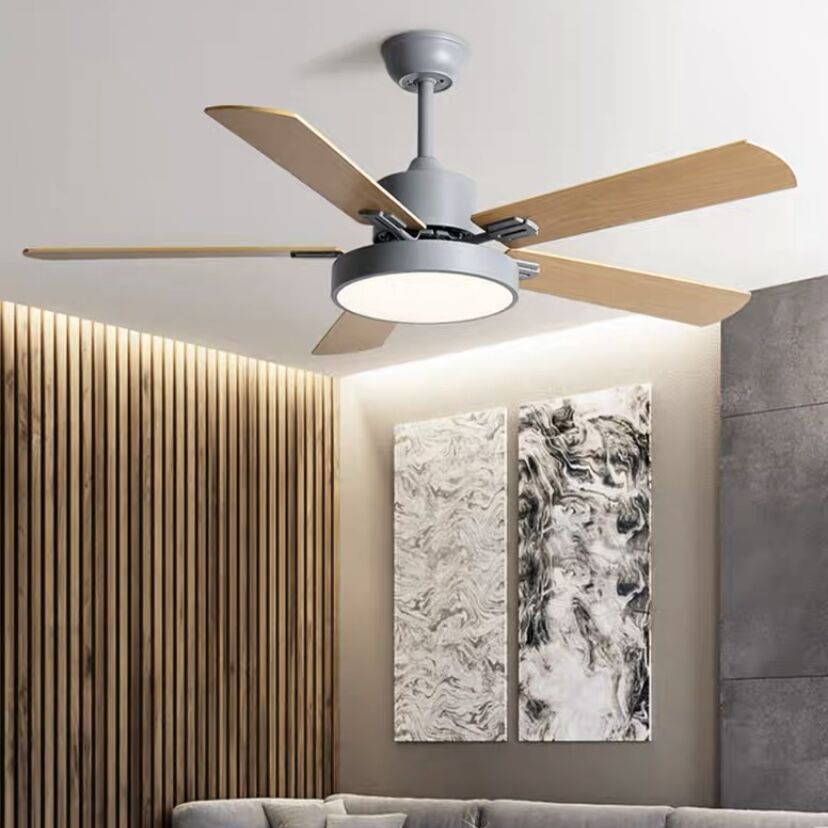 Sleek 5-Blade Ceiling Fan with Light - Functional & Aesthetic