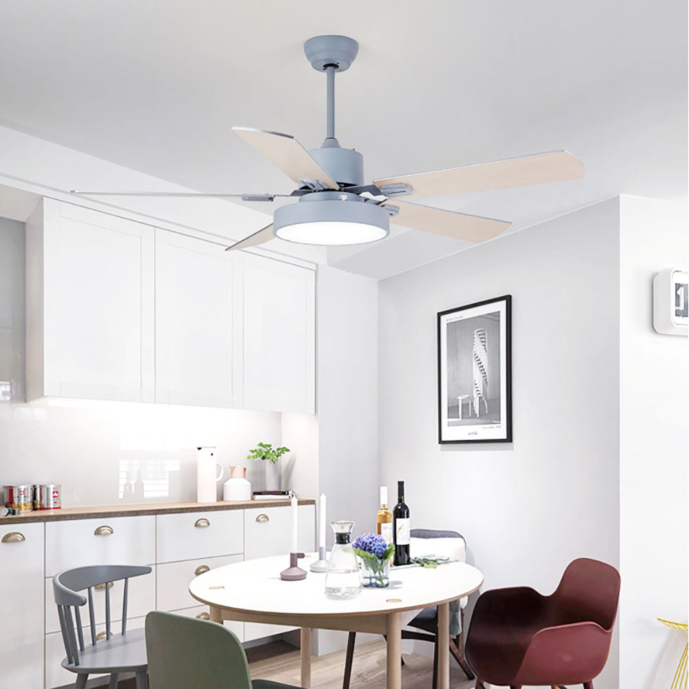 Sleek 5-Blade Ceiling Fan with Light - Functional & Aesthetic