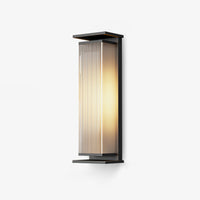 Rectangular Solar Outdoor Wall Light – Sleek Modern Design, Waterproof