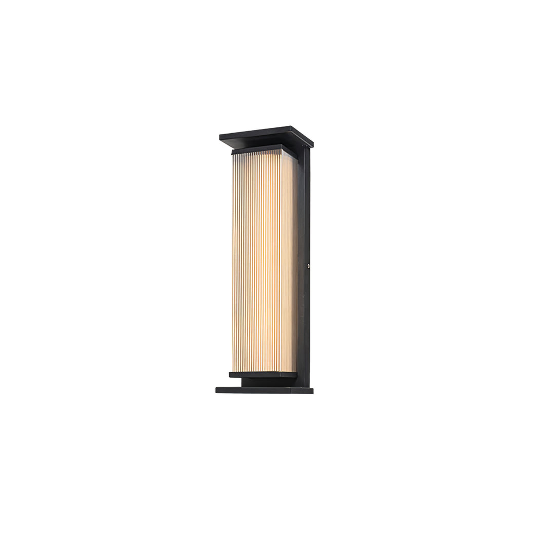 Rectangular Solar Outdoor Wall Light – Sleek Modern Design, Waterproof