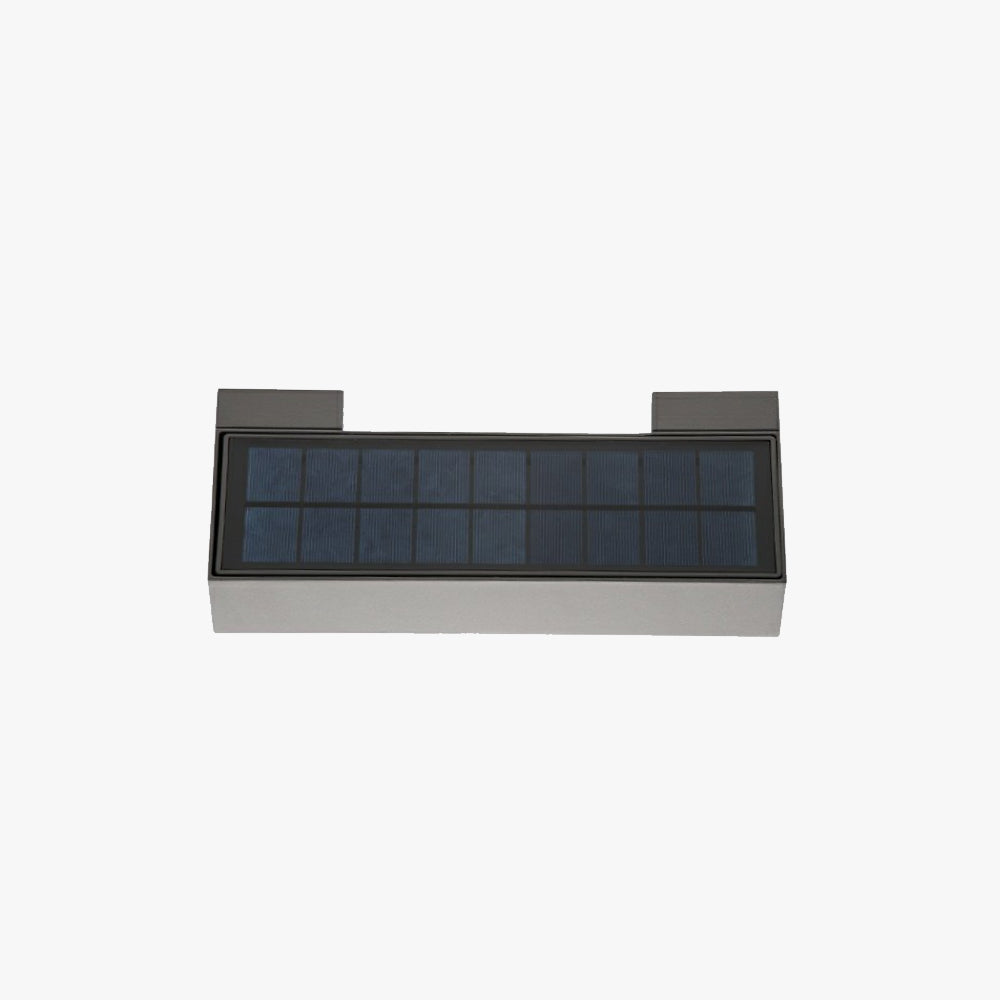 Sleek LED Outdoor Wall Light – Solar Powered & Waterproof Design