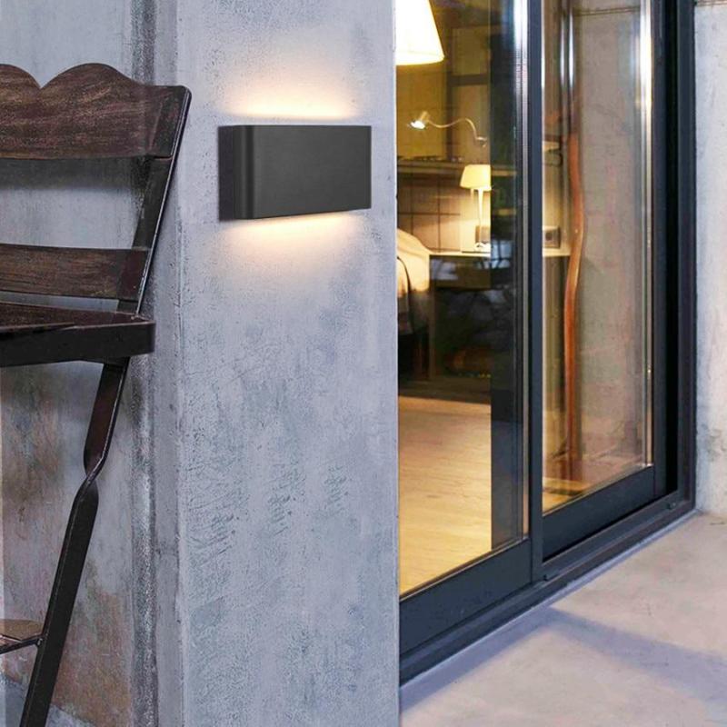 Sleek Outdoor LED Wall Light – Waterproof, Warm or Cool Lighting