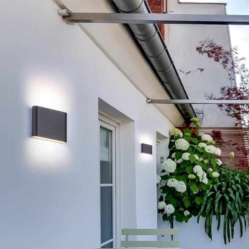 Sleek Outdoor LED Wall Light – Waterproof, Warm or Cool Lighting