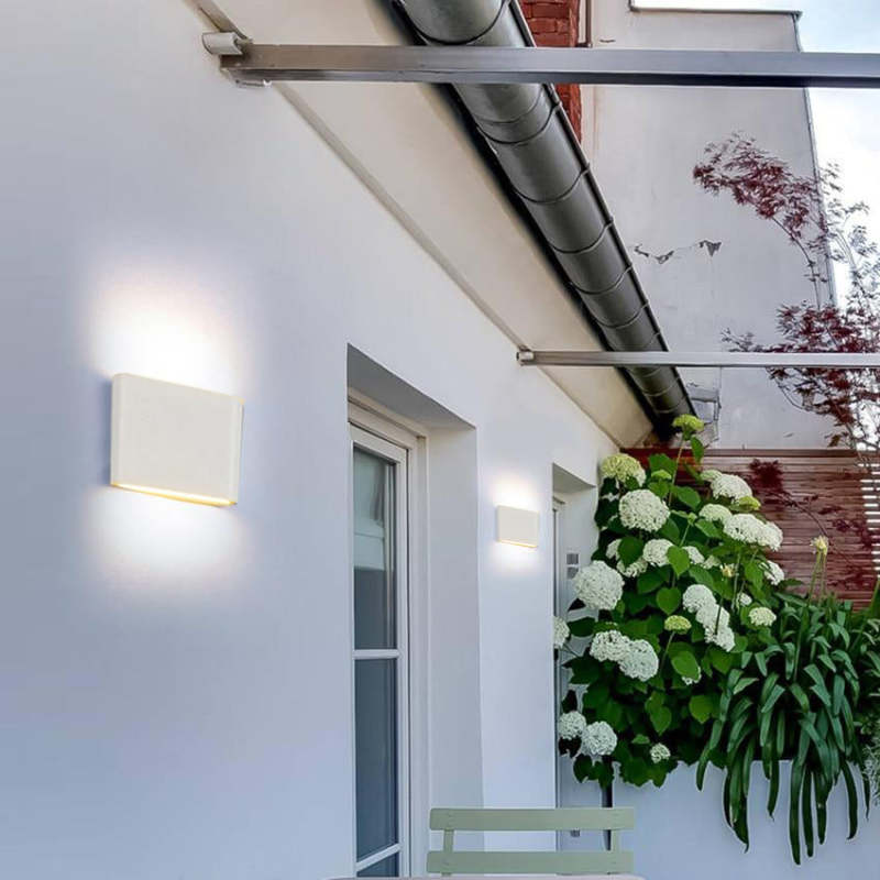 Sleek Outdoor LED Wall Light – Waterproof, Warm or Cool Lighting