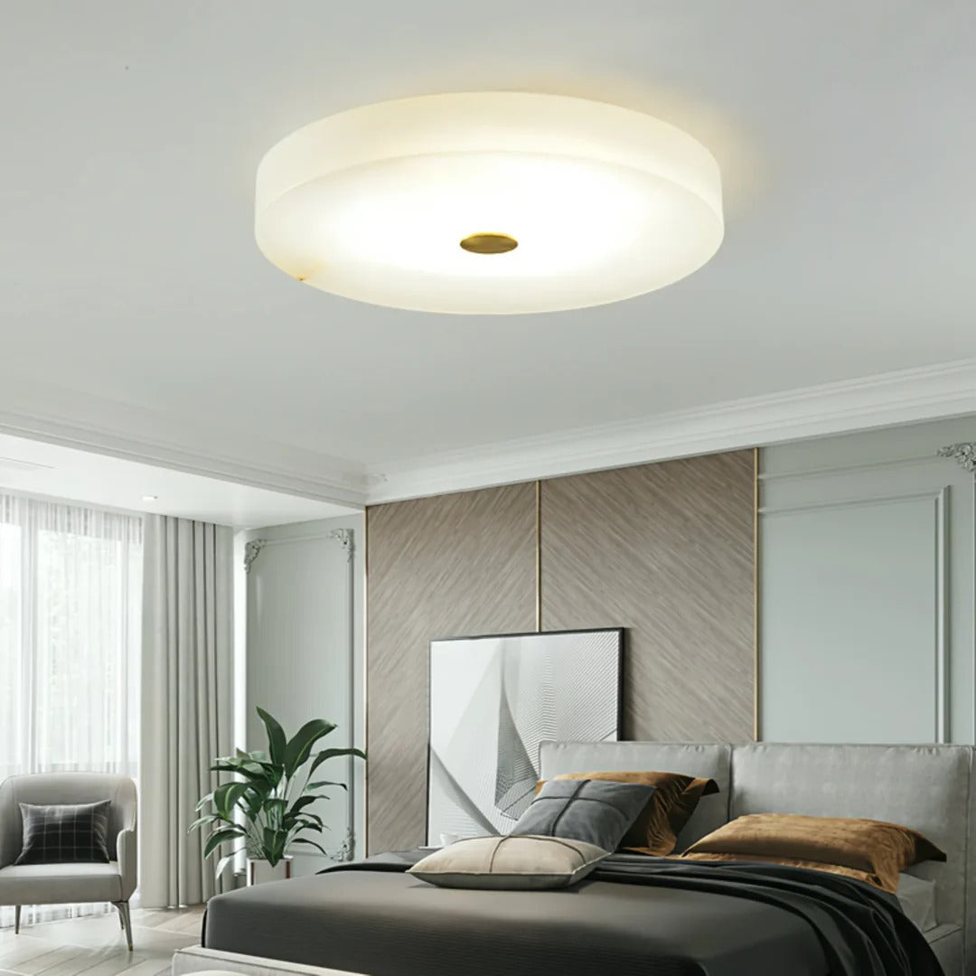 Sophisticated Alabaster Ceiling Lamp Design