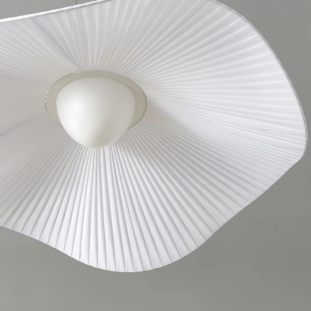 Sophisticated Wavy Pleated Ceiling Fixture