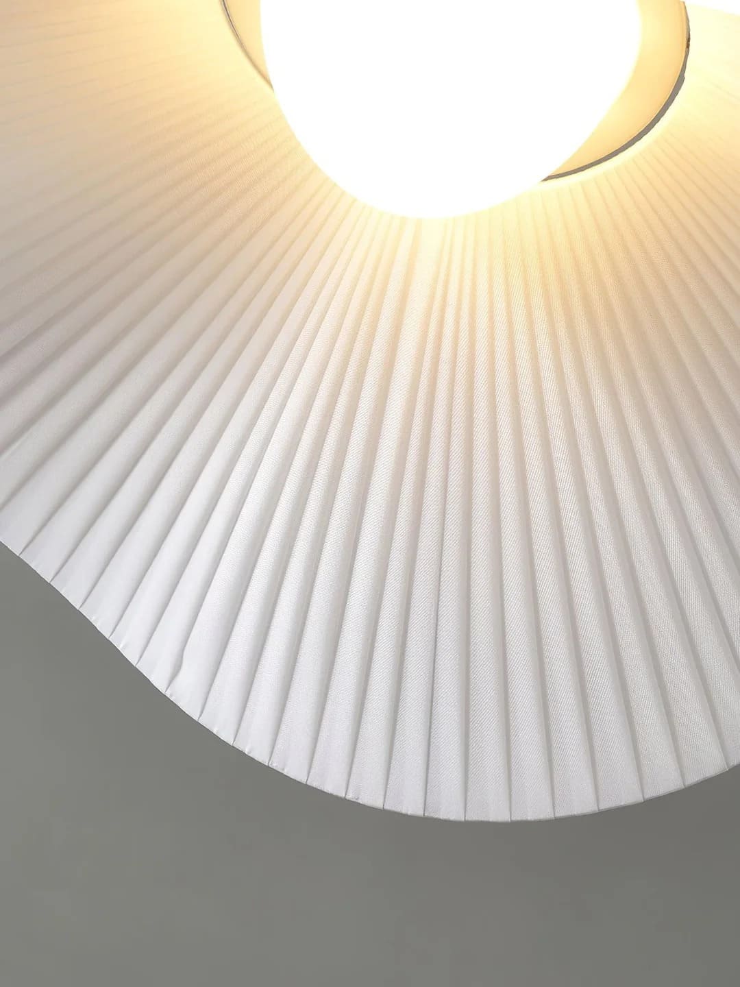 Sophisticated Wavy Pleated Ceiling Fixture