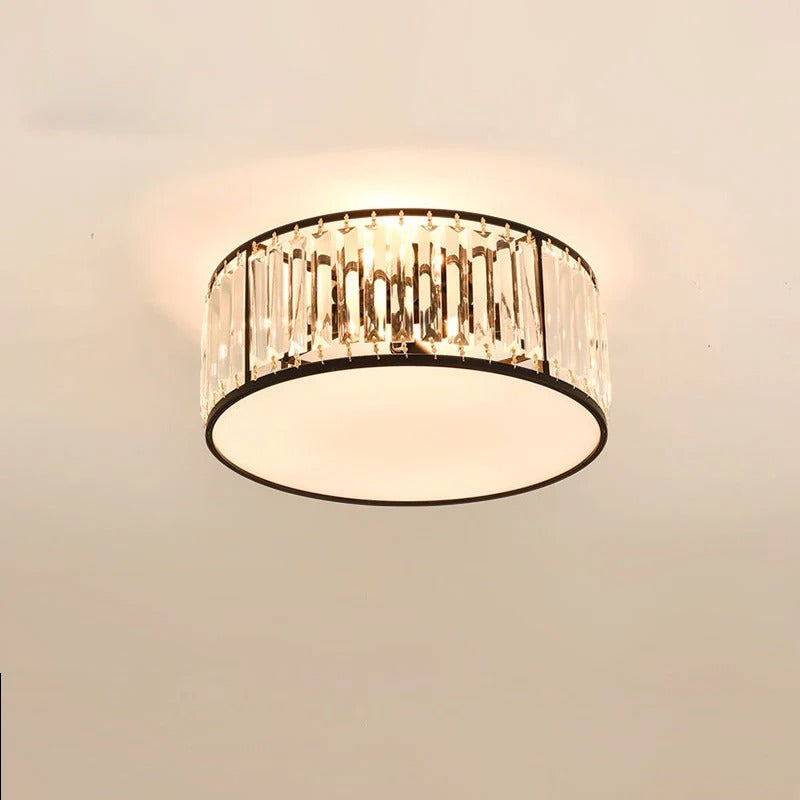 Sparkling Crystal Ceiling Flush Light