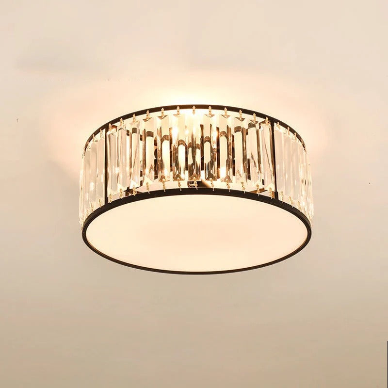 Sparkling Crystal Ceiling Flush Light