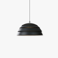 Stylish Single-Color Metal Pendant Light - Black or White