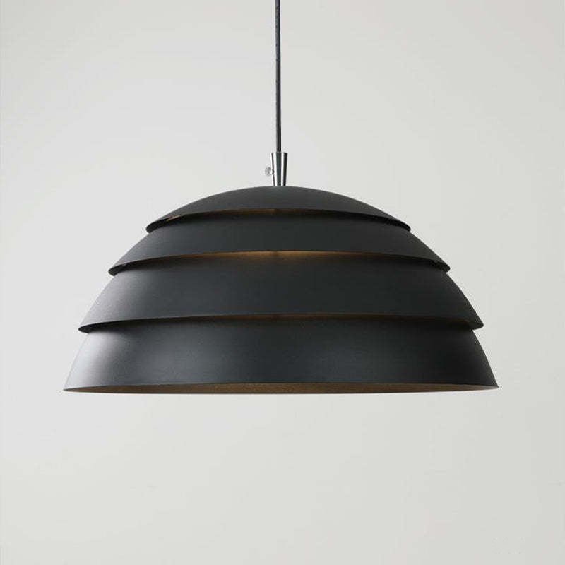 Minimalist Hemispherical Tiered Pendant Light