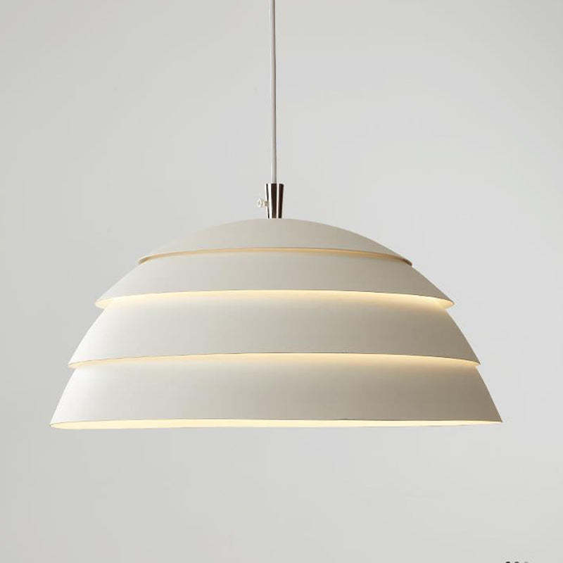 Minimalist Hemispherical Tiered Pendant Light