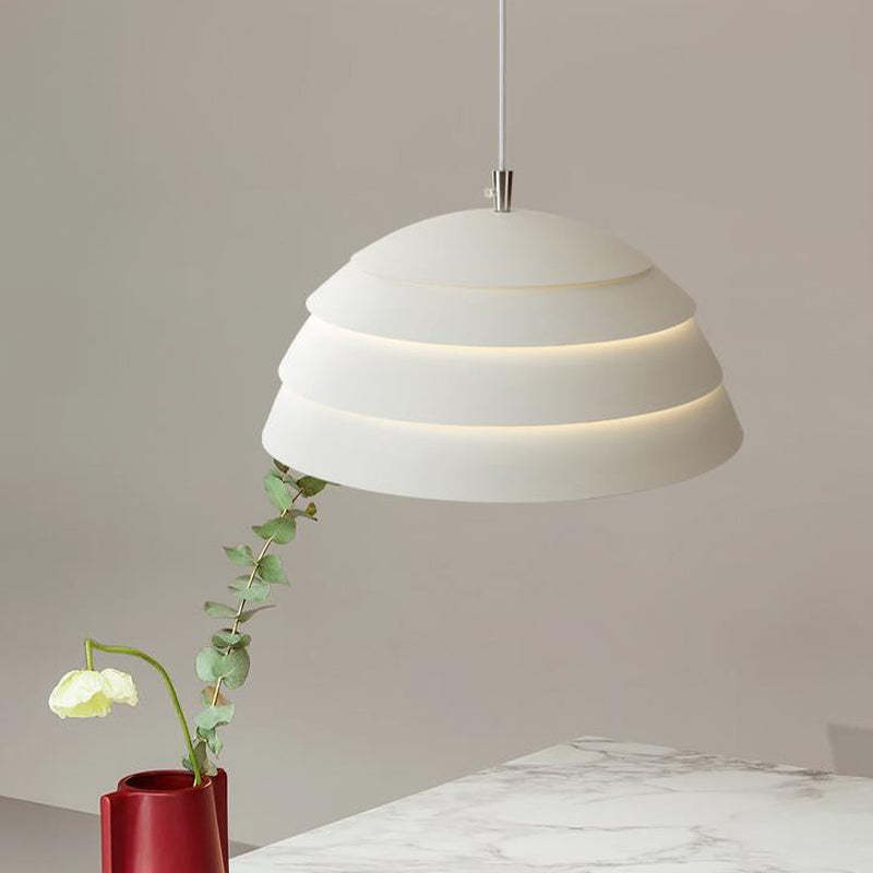 Minimalist Hemispherical Tiered Pendant Light