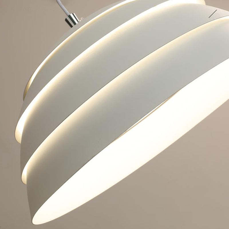 Minimalist Hemispherical Tiered Pendant Light