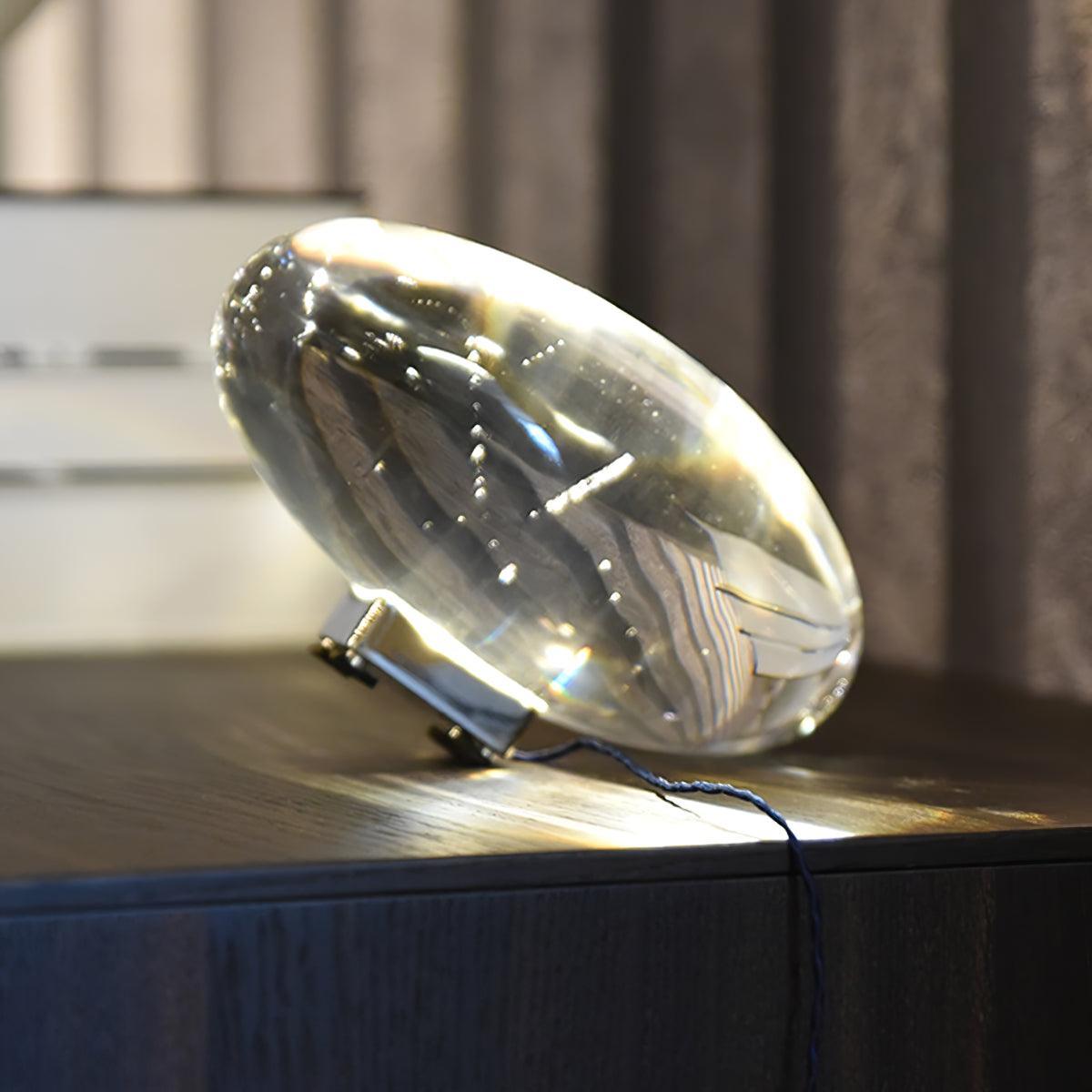 Sunlight Crystal Table Lamp – Ethereal Light Design