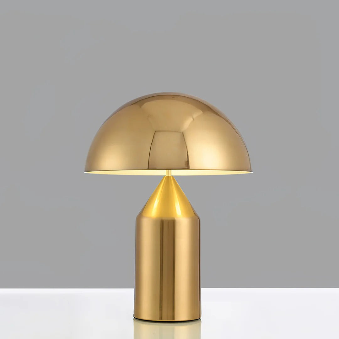 Table Lamp with Minimalist Hemispherical Shade