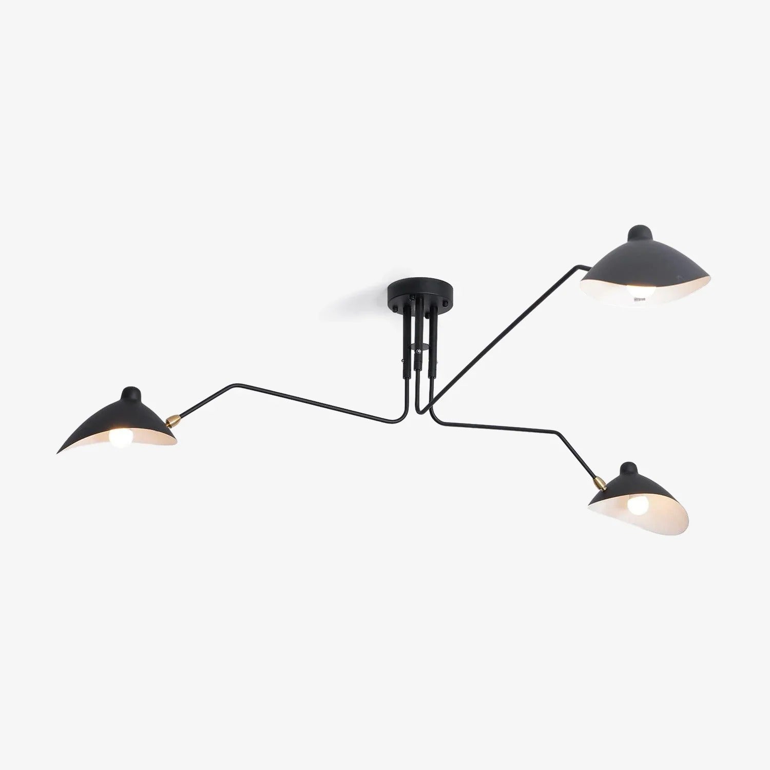 Three Arm Ceiling Lamp – Modern Adjustable Metal Design