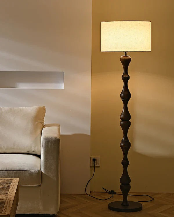 Timeless Charm Log Floor Lamp