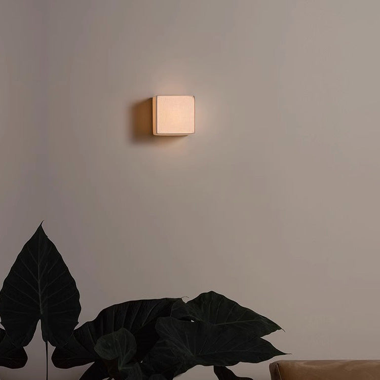 Tranquil Japanese Square Wall Lamp