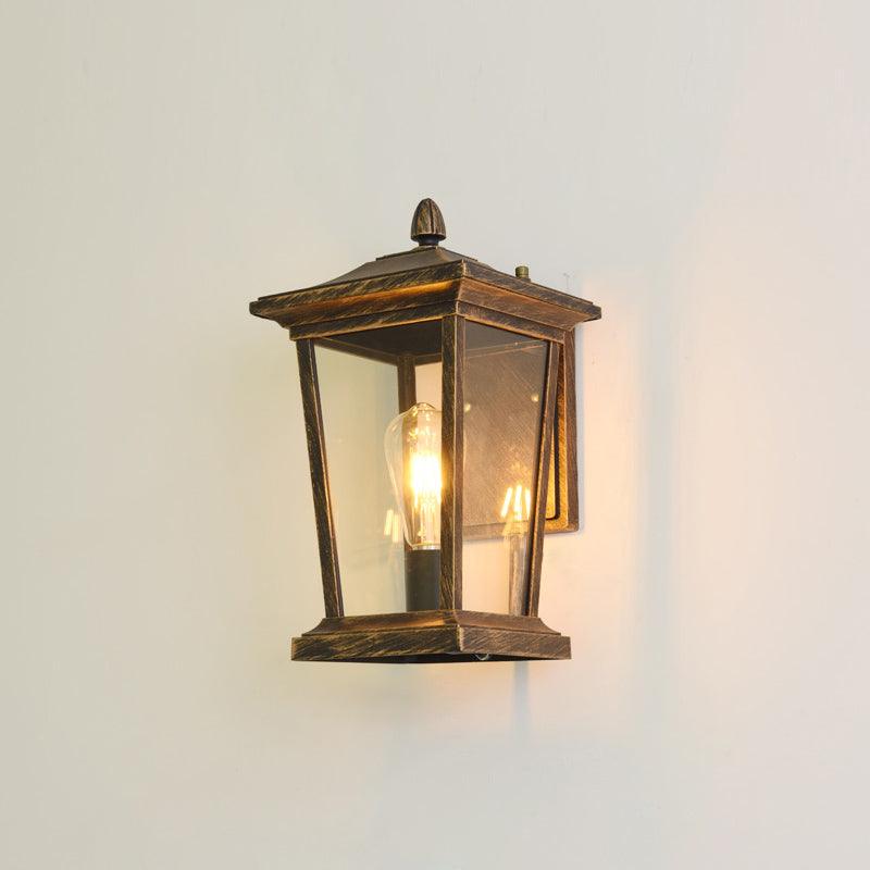 Vintage Industrial Outdoor Wall Lamp – Weather-Resistant Lantern Design