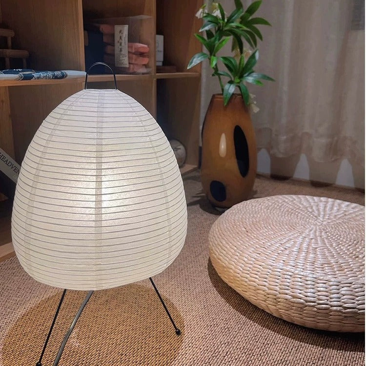 Washi Paper Table Lamp - Akari Style Lighting